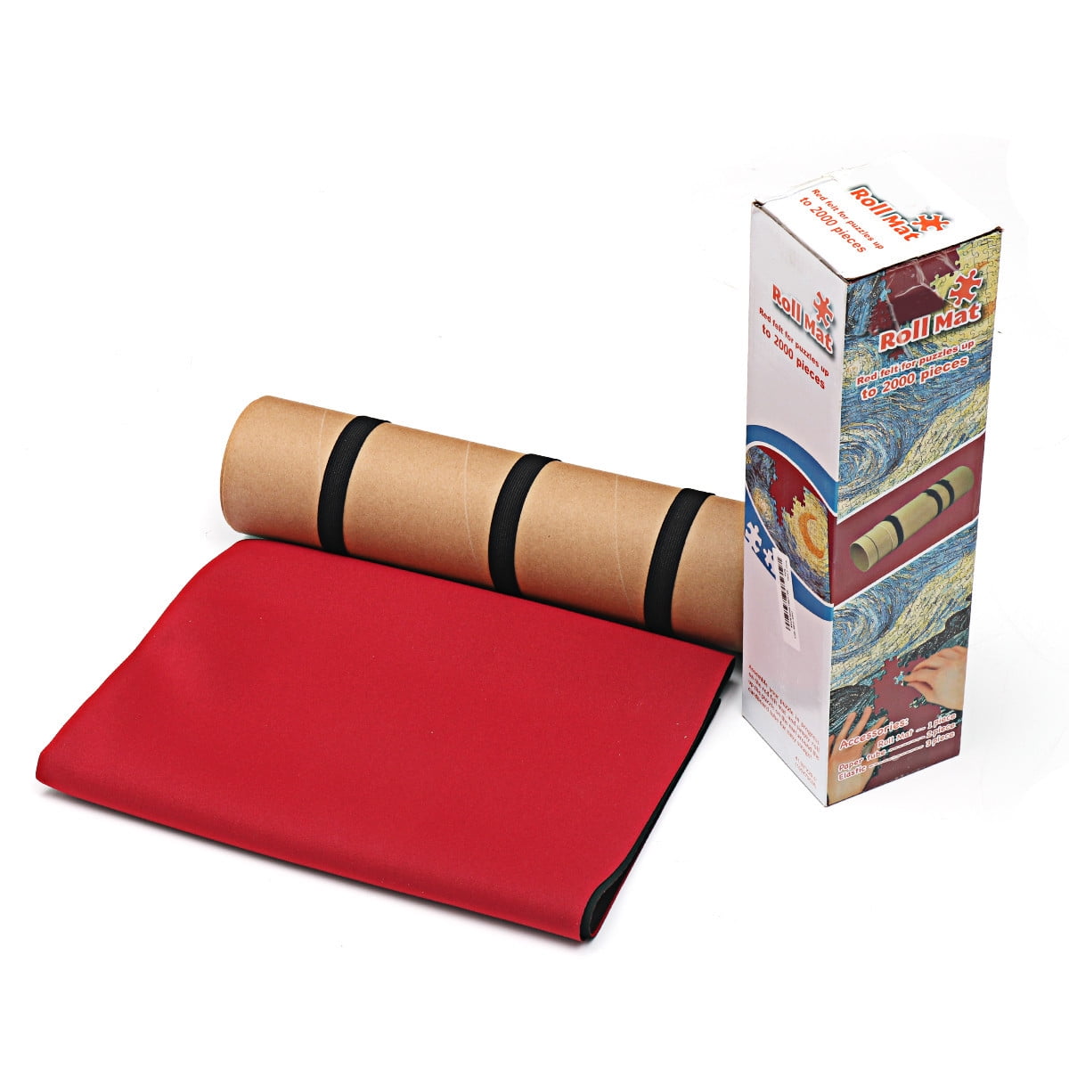 Roll Up Puzzle Mat，Felt Storage Puzzle Pad Blanket ，41''x29'' Mat Set