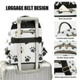 thumbnail image 3 of FORMRS Mini Backpack Purse for Women Travel Daypack Casual Shoulder Bag, Black Cartoon Cat Paw, 3 of 7