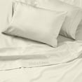 thumbnail image 4 of Egyptian Cotton Sheets Full XL (54" x 80") Size Sheet Set, 4-PCs Bed Sheets, Bedding Sheets & Pillowcases, Full XL Size, Fits 9-12" Deep Pocket Sheets, 600-TC Cotton Sheets, Beige, 4 of 8