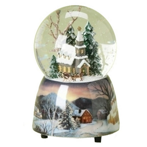 5" Musical Church Waterglobe