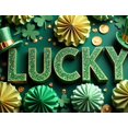 thumbnail image 4 of St Patricks Day Backdrop Banner Shamrock Decorations Irish Luck Party Background Flower Props Green Hat Festival Decor Gift Events Photography, 4 of 4
