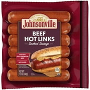 Johnsonville Beef Hot Smoked Sausage, 6 Links, 12 oz