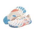 thumbnail image 6 of lnmuld Men Women Barefoot Shoes, Breathable Mesh Shoes for Water Yoga Fitness Hiking Color:Beige,Size:7, 6 of 7