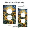 thumbnail image 3 of Disketp Starry Sky Moon Sunflower Decorative Light Switch or Outlet Wall Plate with Safety Cover-Style S, 3 of 6