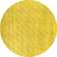 thumbnail image 1 of Ahgly Company Indoor Round Solid Yellow Modern Area Rugs, 7' Round, 1 of 4