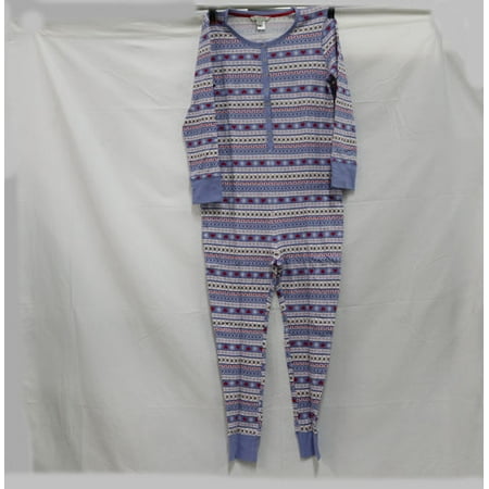 Gander Mountain Women's Great Sleep Union Suit In Purple Impression - (Best Material For Long Underwear)