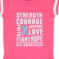 thumbnail image 4 of Inktastic ALS Awareness Strength Courage Support Boys or Girls Baby Bodysuit, 4 of 5