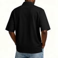 thumbnail image 4 of HAJWOH Mens Polo Uniform Shirts School Black Short Sleeve Uniform Top Casual Button Down Uniform Shirts 2026 Summer New with Collar Polo Shirts Workout Clothes Black XXXL, 4 of 6