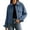 Blue, variant on Women's Corduroy Ribbed Lapel Jacket,Button Down Shacket Long Sleeve Cropped Jacket with Pocket,2026 Fall Winter Trendy Clothes,Blue Women's S-XXL