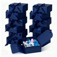 thumbnail image 1 of Caja de Regalo WLUSEAXI Paquete de 12 Pequeñas Azules con Cintas 11x11x5 cm, 1 of 7