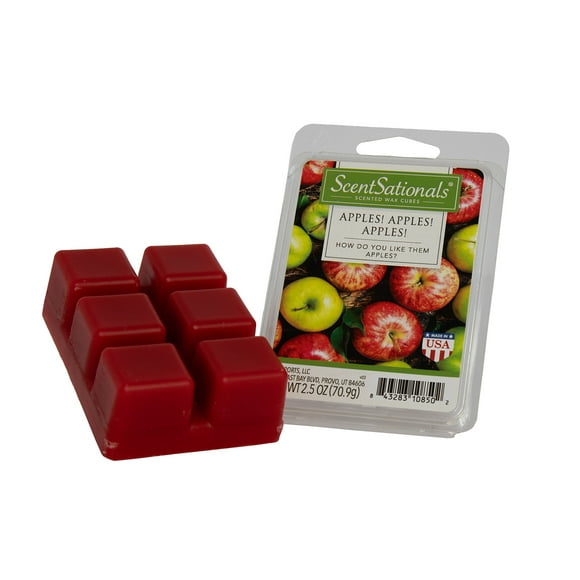 Scentsationals Apples, Apples, Apples 2.5 oz Scented Fragrant Wax Melts - 4 Pack