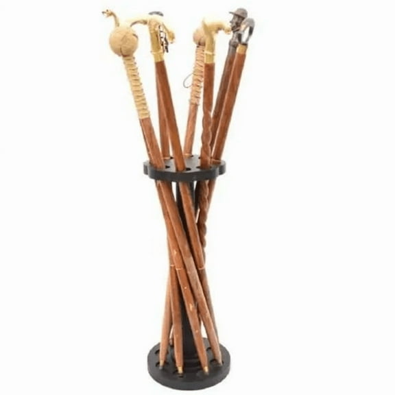 NAUTICALMARTUS Walking stick stand Wooden Sticks Cane Stand Stand for Walking Sticks Umbrella Display Cane Stand Holder for Entryway Decor Designer Stand
