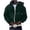 Green Hoodie Athletic Jacket for Men, variant on HOOMEUMY Mens Hoodie Athletic Jacket Zipper Design Casual Workout Drop Shoulder Clothes Fashion 2025 Trendy Classic Solid Coat Front Open Jacket Khaki XL