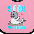 thumbnail image 4 of Inktastic Seal Cute Sea Lion Boys or Girls Baby Bib, 4 of 4