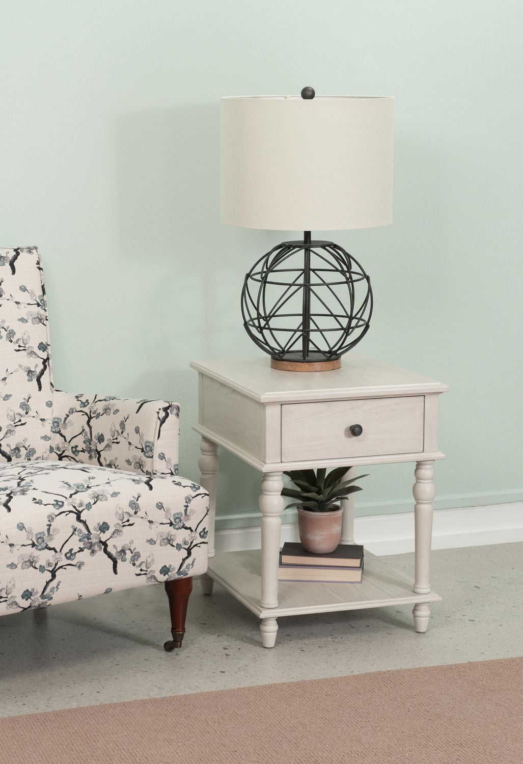 Rivera Side Table, White