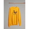 thumbnail image 3 of Butterflies W Leopard Print Sweatshirt Women -Image by Shutterstock, Female 3X-Large, 3 of 4