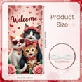 thumbnail image 2 of Cute Puppy Welcome Banner Pink Puppy Display Heart Pattern Donut Design Love Background for Pet Party Valentine's Day Welcome Event, 2 of 9
