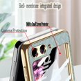 thumbnail image 2 of Compatible with Samsung Galaxy Z Flip 6 Case Ring Holder Stand Woven Leather Cover Built in Small Screen Protector Camera Protector Women Men Kickstand Phone Case for ZFlip 6 5G (2024) Blue, 2 of 11