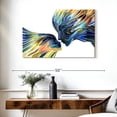 thumbnail image 3 of Elephant Stock Mother And Daughter Silhouette Ii Wall Art - Horizontal Canvas Wall Art - Living Room Wall Decor - People Canvas - White And Blue Decor - 39" x 26", 3 of 8