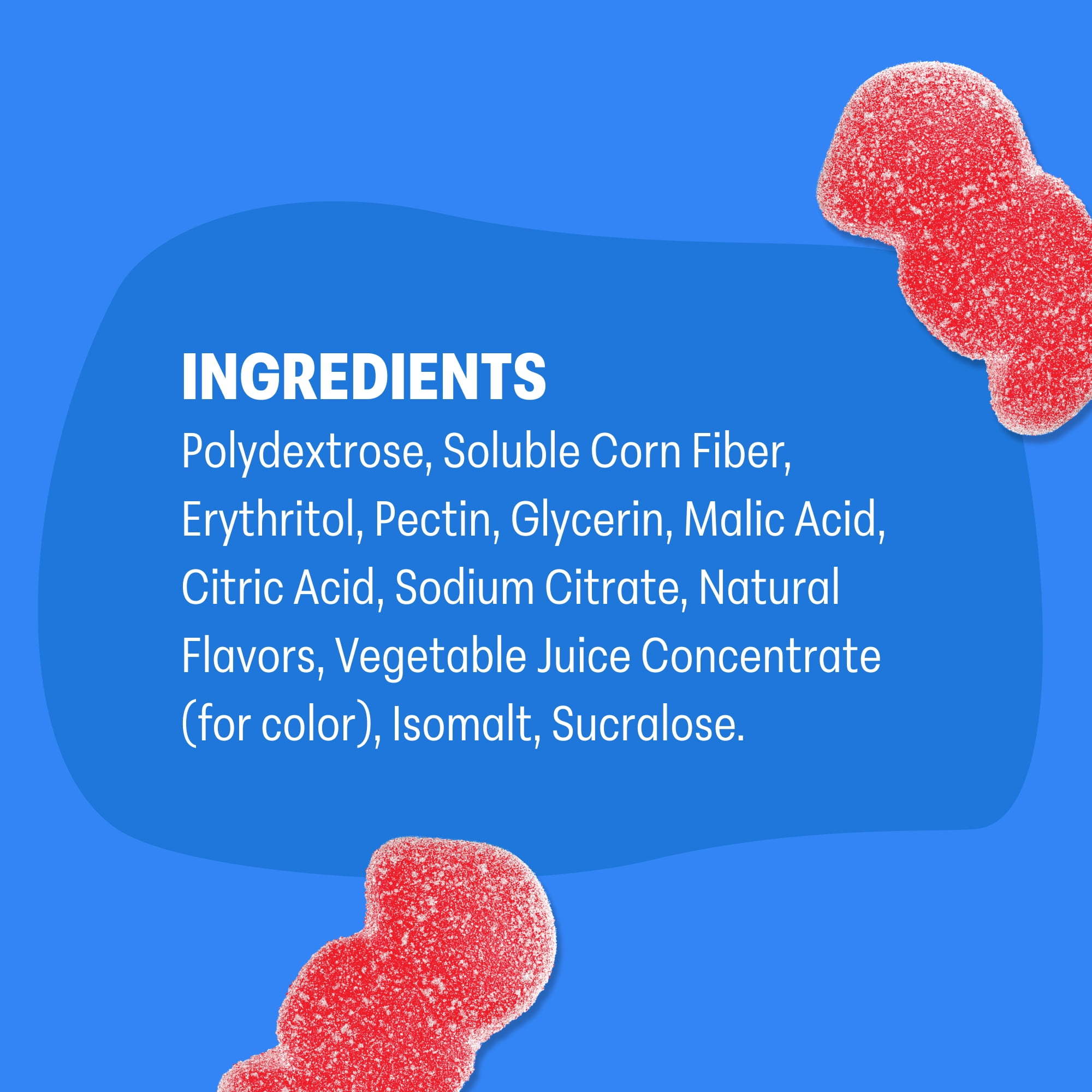 Shameless Snacks Red Raspberry Sour Gummy Candy, Low Calorie Keto Friendly High Fiber Low Sugar Healthy Candy, Gluten Free, 1.8 oz Bag