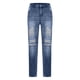 thumbnail image 4 of Pantalones vaqueros rectos y rotos para hombre, informales, largos, largos, para hombre, 4 of 5
