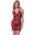 thumbnail image 4 of Coquette - 22311 - Chemise with Underwire Cups - MERLOT, 4 of 9