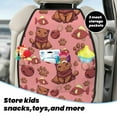 thumbnail image 4 of Classic Katong Cat Fish Pink BackSeat Car Organiser, Waterproof Scratchproof Car Seat Protector with Pocket for Kids Dogs Pets, Kick Mat Back Seat Protector, 2 Pack Back Seat Cover, 4 of 5