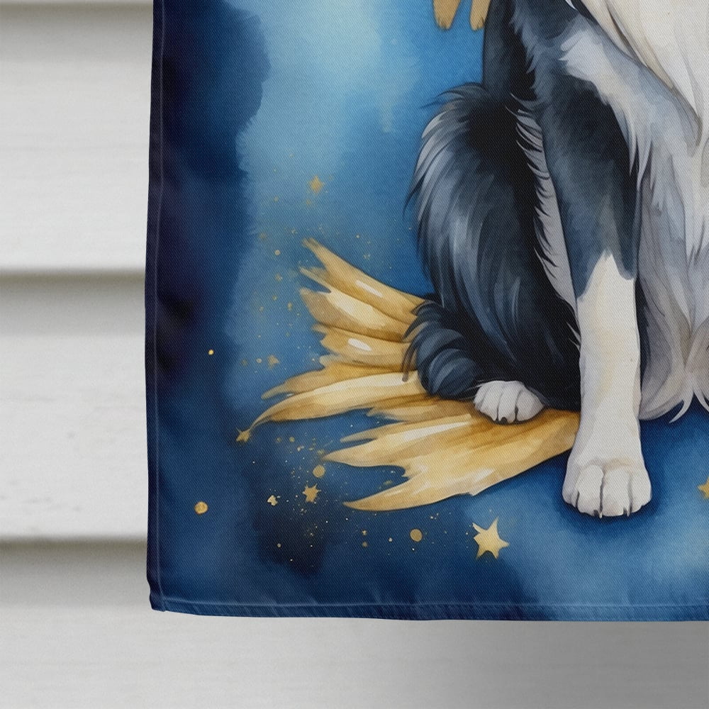 Border Collie My Angel House Flag 28 in x 40 in