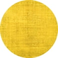 thumbnail image 1 of Ahgly Company Indoor Round Persian Yellow Traditional Area Rugs, 7' Round, 1 of 4