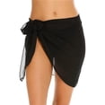 thumbnail image 4 of New Women's See-through Beach Skirt Printed Solid Color Sexy Blouse Skirt for Women-B-L, 4 of 6