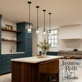 thumbnail image 3 of Hunter - Beverly Glen 1-light Matte Black, Mini Pendant Light, Dimmable, Transitional Style, Dome Shaped, for Bedrooms, Dining, Living Rooms - 13235, 3 of 8