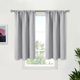 thumbnail image 1 of Cortinas BgMent, cortas, color gris claro, 115 x 114 cm, con bolsillo para barra, 2 paneles, 1 of 6