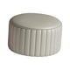 thumbnail image 3 of Taburete otomano redondo Reposapiés redondo Taburete estable Taburete decorativo Taburete bajo gris, 3 of 9