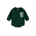 thumbnail image 1 of Kmbangi Newborn Baby Sweatshirts Rompers Letter Print Long Sleeve Spring Fall Infant Jumpsuits for 0-18M, 1 of 8
