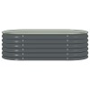 vidaXL 1 Piece Galvanized Steel Raised Garden Bed for Outdoor Garden Patio