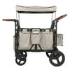 Keenz XC Plus 4 Child Luxury Stroller Wagon w/ Mesh Canopy and Sides, Cream