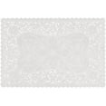 thumbnail image 2 of Fox Run 9.75" x 14.5" Rectangle White Lace Paper Doily, Kitchen Baking, 12-Pack, 2 of 2