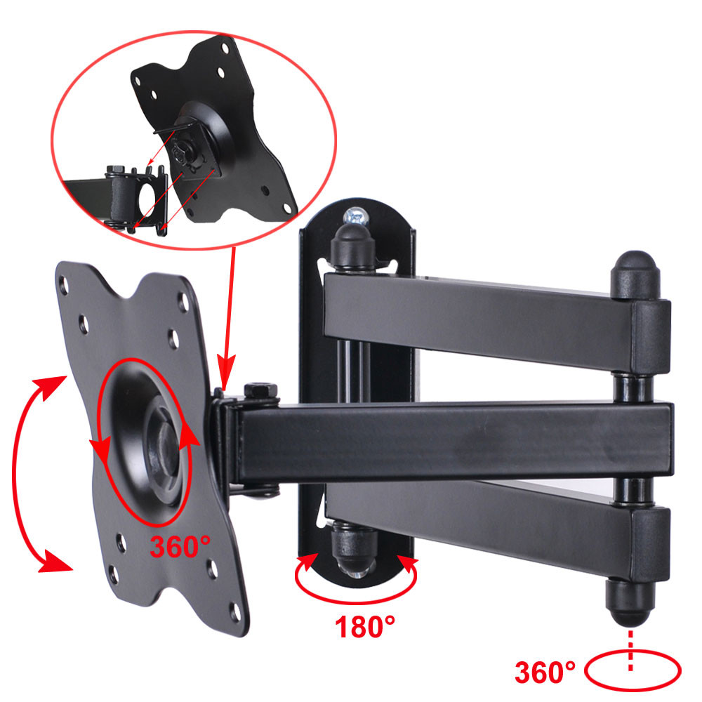 VideoSecu Tilt Swivel TV Wall Mount for most 24 28 32" LED LCD Emerson LED24A45RQ LD260EM2 LD280EM4 LE290EM4F LE290EM4 BLD
