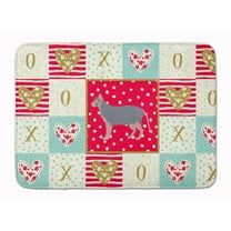 Lykoi 3 Cat Love Machine Washable Memory Foam Mat Red