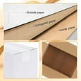 thumbnail image 3 of 10x6x6 Shipping Boxes Set of 40, White Corrugated Cardboard Box for Mailing Packing Gifts Small Business, 3 of 6