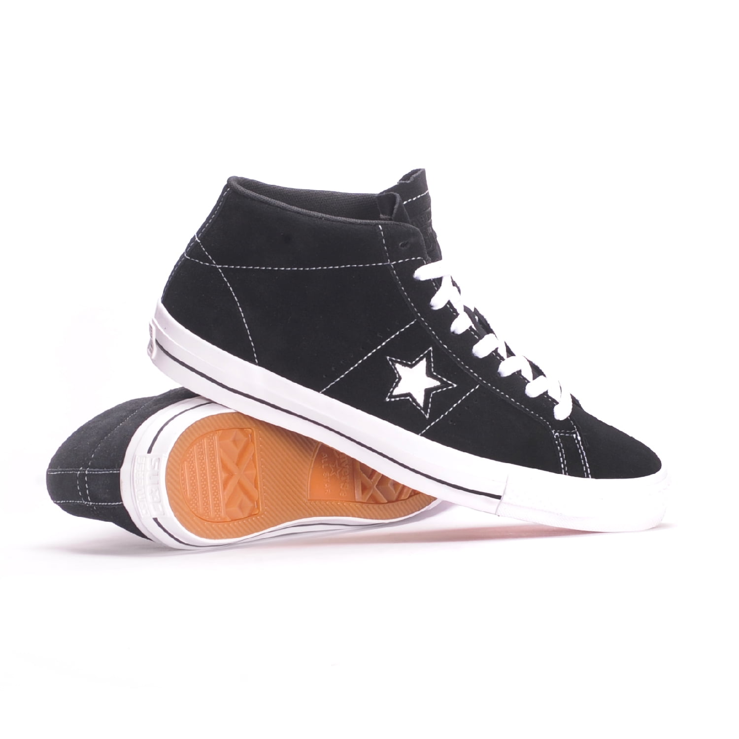 converse one star pro suede mid