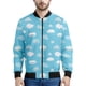 thumbnail image 5 of Chaqueta con cremallera con estampado de nubes blancas de dibujos animados para hombre, sudaderas casuales de manga larga con estampado 3D de cielo, chaquetas para niños, abrigos, blusas de calle, 5 of 5