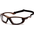 thumbnail image 1 of Gafas de seguridad Carhartt Toccoa con montura negra/tostada y lentes transparentes, 1 of 4