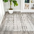 thumbnail image 3 of JONATHAN Y SILK ORCHID 3 x 5 Area Rug, Tidal Strie - Ivory/Black, SOR202C-3, 3 of 10