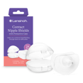 thumbnail image 1 of Lansinoh Contact Nipple Shields for Breastfeeding, 2 Silicone Nipple Shields (24mm) and Case, Helps with Latch-on Issues, 1 of 6