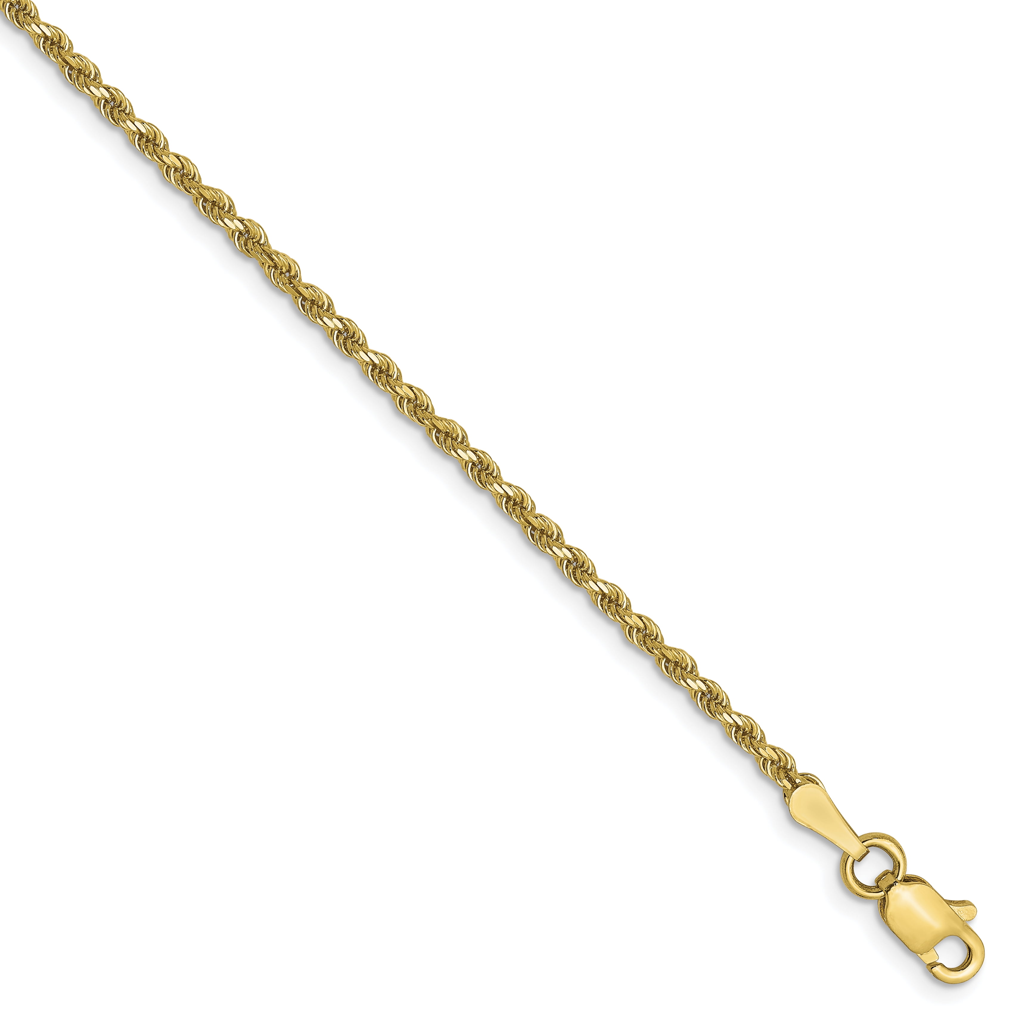 18K Yellow Neckalce 1.3MM 16 INCH Long 18k Leslies 1.3mm Heavy-Baby Rope Chain