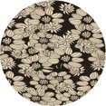 thumbnail image 1 of Ahgly Company Tapis d'Intérieur Lavables en Machine, Ronds, Transitionnels, Kakis, Ronds de 6', 1 of 7