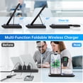 thumbnail image 3 of Cshidworld Wireless Charger, 18W Fast iPhone Charging Station Compatible for iPhone 17/16/15/14/13/12/11/Pro Max/Plus, 3 in 1 Wireless Charger Stand for iWatch SE 11/10/9/8/7/6/5/4, Airpods Pro 2/3/4, 3 of 10