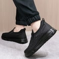 thumbnail image 4 of Fuzzy Winter Ankle Boots for Men Quilted Waterptoof Slip on Non Slip Snow Booties Comfy Loafers Walking Shoes, 4 of 7