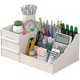 thumbnail image 1 of Cosmetics storage box Desktop storage box Office multi-function storage rack, stationery storage box with drawer, for dressing table, bedroom, 1 of 5
